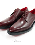 Polished Burgundy Derby Shoes D1270