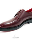 Polished Burgundy Derby Shoes D1270