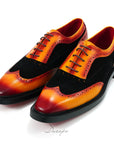 Two-Tone Brogue Wingtip Oxford D1271