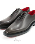 Sleek Leather Brogue Oxford Shoes D1273
