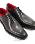 Sleek Leather Brogue Oxford Shoes D1273