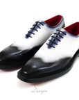 Gradient Two-Tone Semi Brogue Oxford D1274