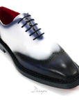 Gradient Two-Tone Semi Brogue Oxford D1274
