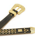 Hand Studded Sparkling Rhinestones Belt B4019