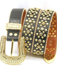 Hand Studded Sparkling Rhinestones Belt B4019