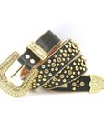 Hand Studded Sparkling Rhinestones Belt B4019