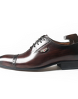 Ducapo Reddish Brown Luxury Straight Tip Oxfords