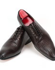 Ducapo Grid Brown Oxfords