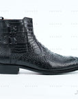 Ducapo Buckle Texture Boots