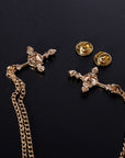 Vintage Cross Suit Brooch A1016