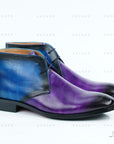Ducapo Blue Purple Chukka Boots