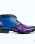 Ducapo Blue Purple Chukka Boots