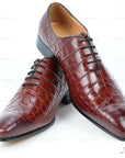 Ducapo Red Texture Oxfords