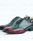 Ducapo Red Green Fusion Oxfords