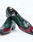 Ducapo Red Green Fusion Oxfords
