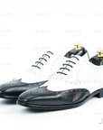 Ducapo White Black Brogue Oxfords