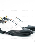 Ducapo White Black Brogue Oxfords