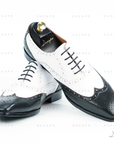 Ducapo White Black Brogue Oxfords