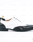Ducapo White Black Brogue Oxfords