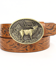 Western Cowboy Buckle Leather Belt B5005