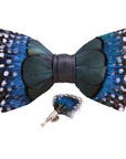 Italy Handmade Feather Bow Tie T1027