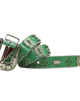Punk Riveted Rhinestone Belt B4050
