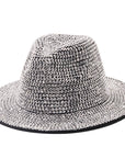 Rhinestone Wide Brim Hat H9006