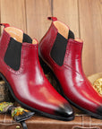 Ducapo Garnet Chelsea Boots
