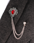 Fashion Rhinestone Suit Brooch A1017