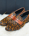 Ducapo Leopard Penny Loafers