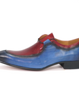 Ducapo Scarlet and Navy Two-Tone Derby Shoes