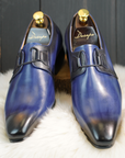 Ducapo Navy Blue Formal Shoes