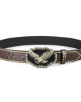 Western Cowboy Buckle Leather Belt B5015