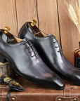 Ducapo Charcoal Wholecut Shoes