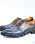 Ducapo Blue Brown Oxfords
