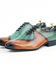 Ducapo Green Brown Oxfords