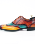 Ducapo Colorful Painted Dress Shoes
