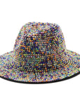 Rhinestone Wide Brim Hat H9006