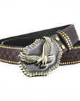 Western Cowboy Buckle Leather Belt B5015