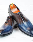 Ducapo Blue Brown Oxfords