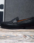 Ducapo Classic Black Penny Loafers