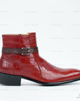 Ducapo Red Texture Boots