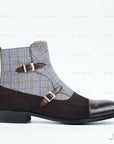 Ducapo Gentlemen Plaid Boots