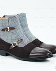Ducapo Gentlemen Plaid Boots