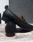 Ducapo Classic Black Penny Loafers
