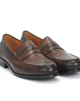 Ducapo Round Toe Penny Loafers