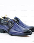 Ducapo Navy Blue Formal Shoes