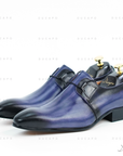 Ducapo Navy Blue Formal Shoes