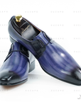 Ducapo Navy Blue Formal Shoes