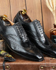 Ducapo Black Brogue Oxfords